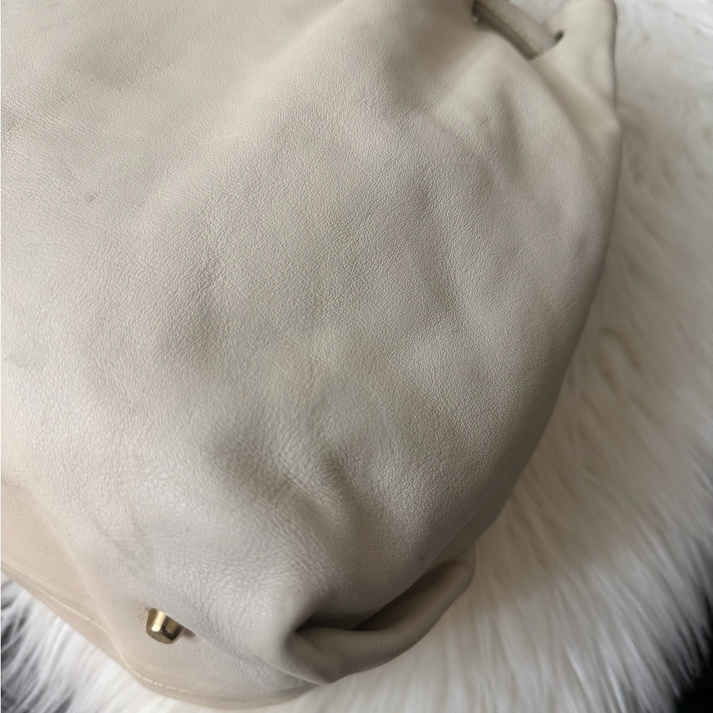 Furla Ivory Shoulder Bag with Gold Accents - Picture 8 of 15
